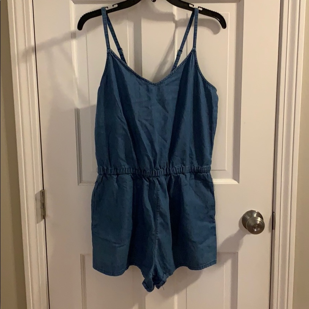 Denim romper